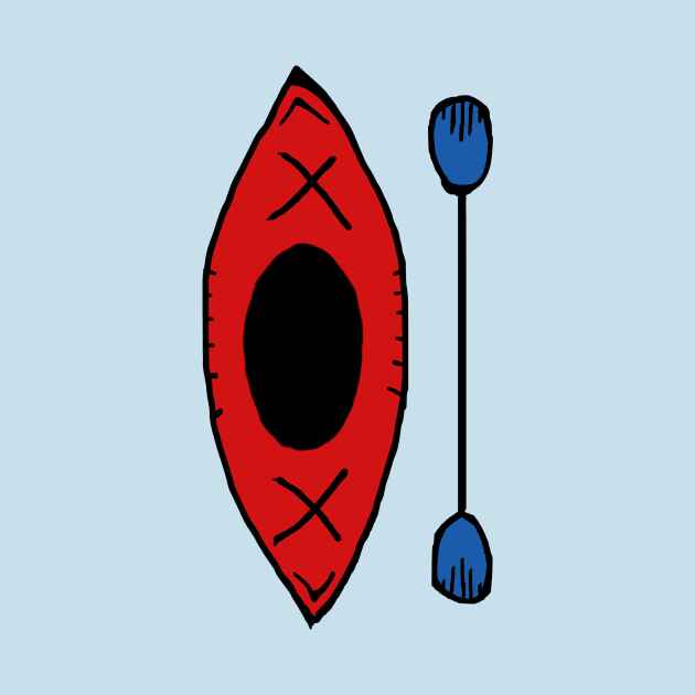 Red Simple Kayak by akachayy