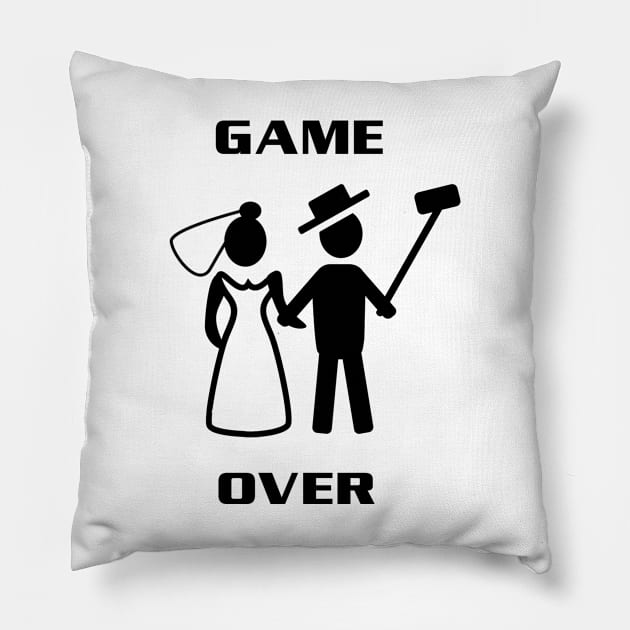 Game over weddings Pillow by AbromsonStore