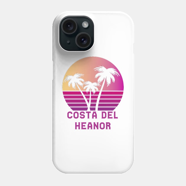 Costa Del Heanor Derbyshire Funny Amber Valley Design Phone Case by RADGEGEAR2K92