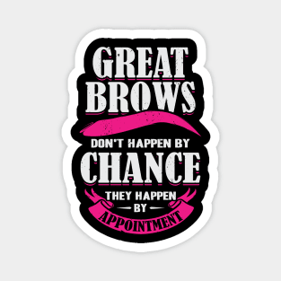 Make-Up Artist Brows Cosmetologist Gift Magnet