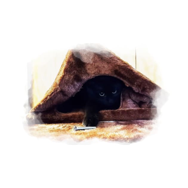 Little Kitty Helper - Black Kitten by Highseller