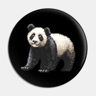 Panda in Pixel Form Pin