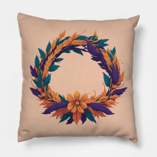 Floral Wreath Pillow