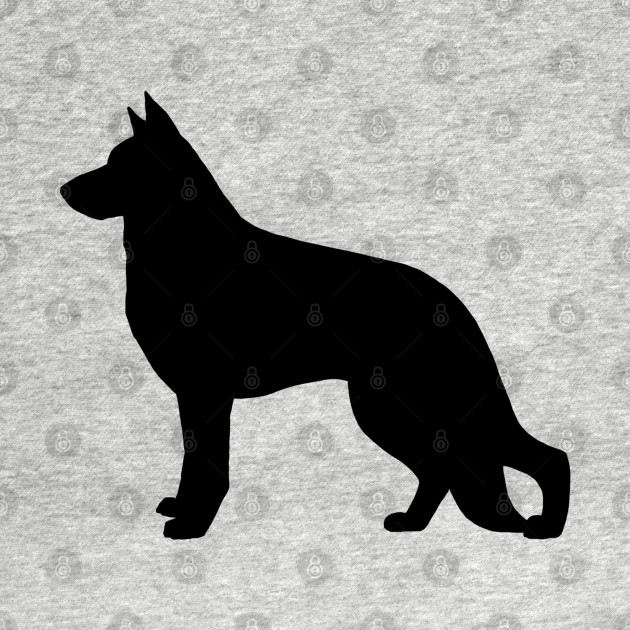 Discover German Shepherd Dog Silhouette - German Shepherd - T-Shirt