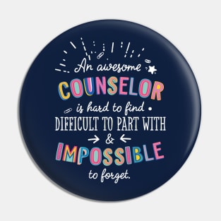 An awesome Counselor Gift Idea - Impossible to Forget Quote Pin