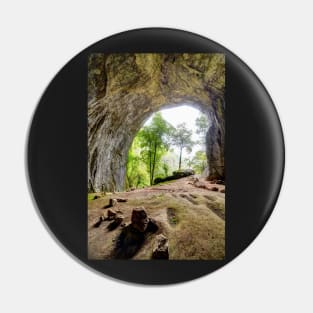 Inside view from Meziad cave in Apuseni mountains Pin