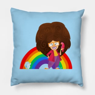 Ladybird Fancypants with Rainbow! Pillow