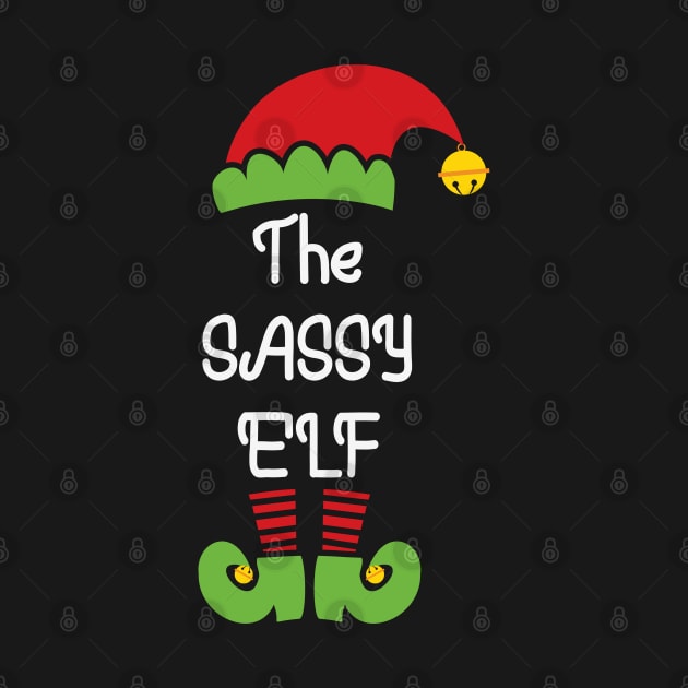 The Sassy Elf Christmas Jumper Xmas Sweater Matching Family Costume Gift by BadDesignCo