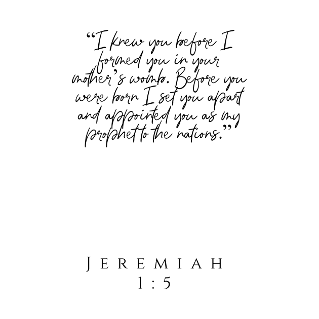 Jeremiah 1:5 by Bible All Day 