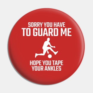 funny basketball Pin