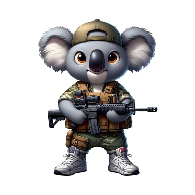 Tactical Koala by Rawlifegraphic