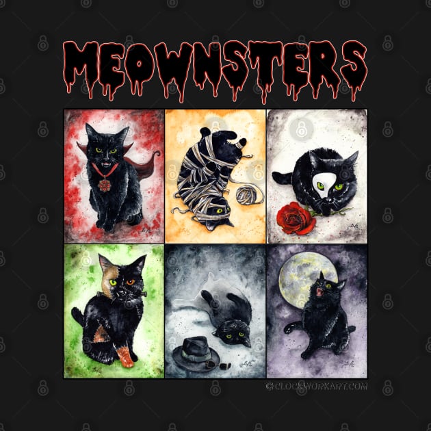 Meownsters - Classic Horror Kittens by Clockwork Art