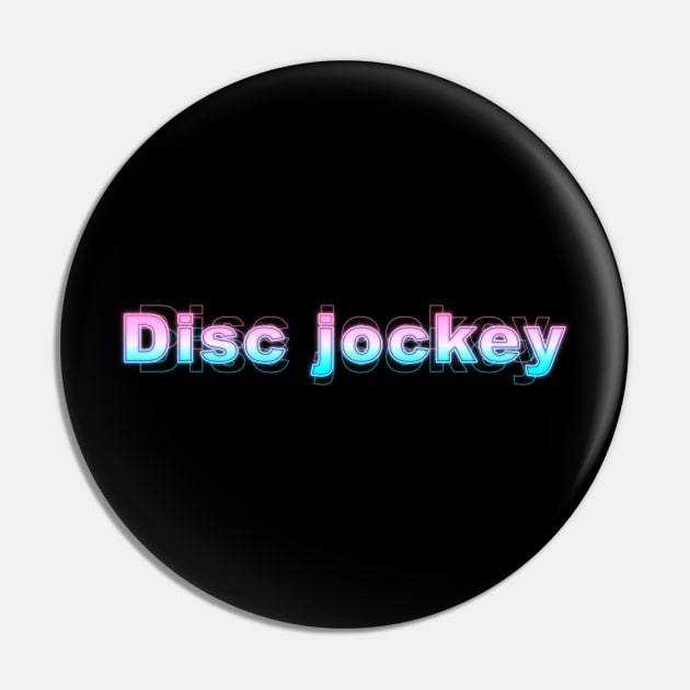 Disc Jockey Pin by Sanzida Design