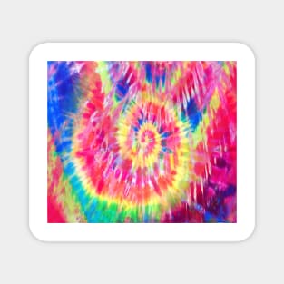 Abstract Rainbow Tie-Dye Texture Magnet