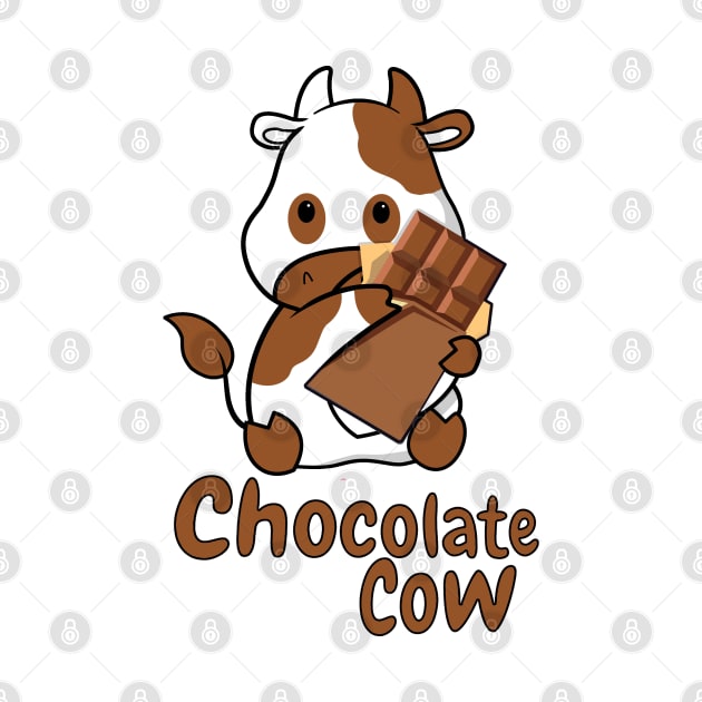 Chocolate cow, Chocolate milk by Hetsters Designs