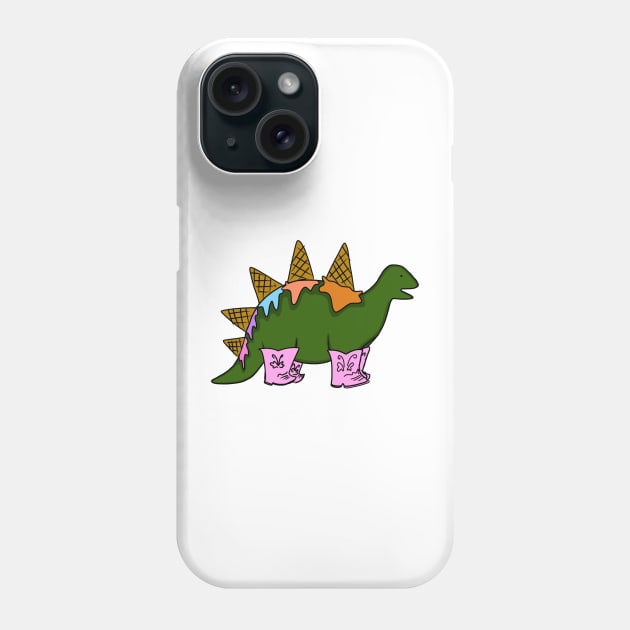 Icecream Dinosaur Phone Case by kaileyryan