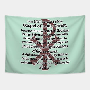 I am Not Ashamed of the Gospel of Jesus Christ ... Red Chi Rho Tapestry