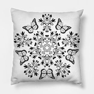 Butterflies and Flowers Pillow