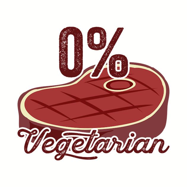 0% Vegetarian by teevisionshop