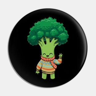 Winter Broccoli Pin