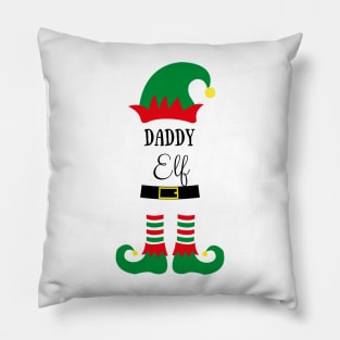 daddy elf cute christmas design for dad Pillow