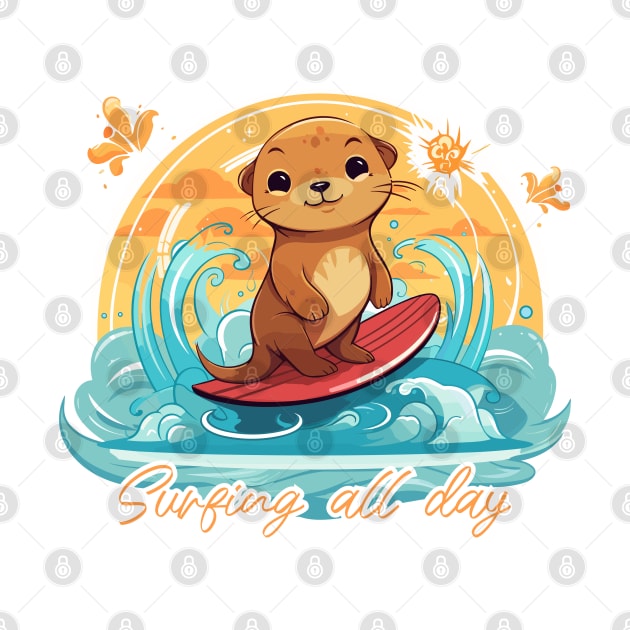 Surfing all day by JessCrafts