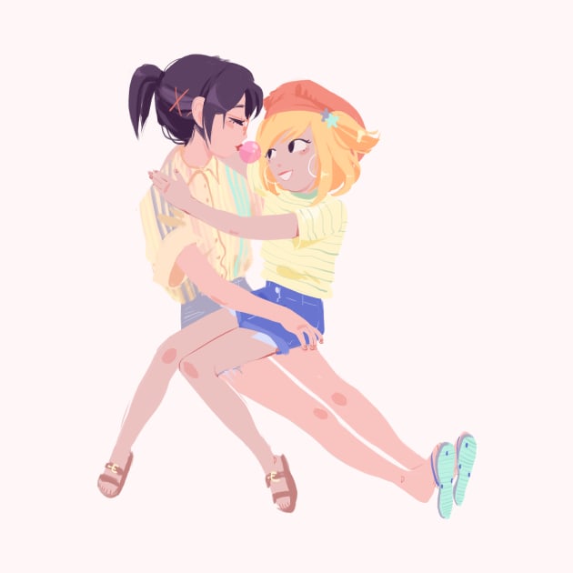 Kiyoko and Yachi by marxandria