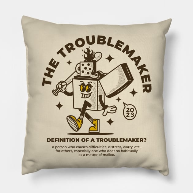 The Troublemaker Pillow by adipra std