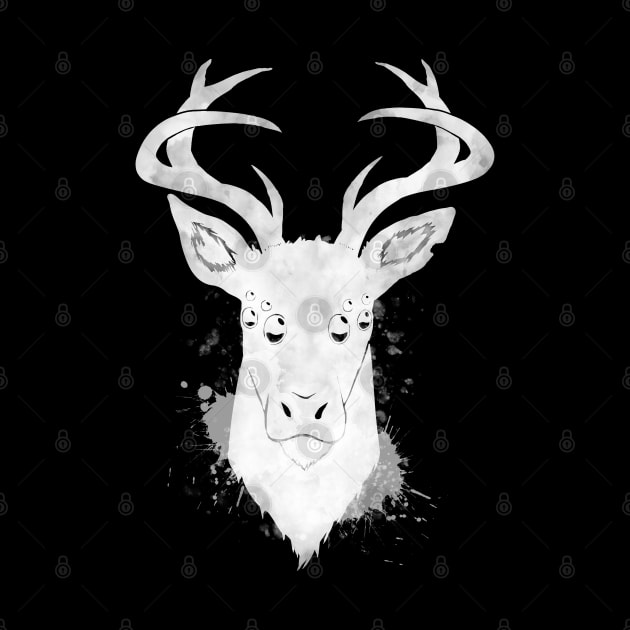 Spider Deer Negative by ThompsonTom Tees