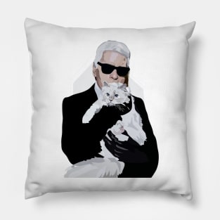 Karl with Cat Pillow