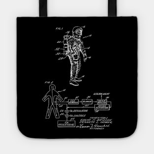 Space Suit Heat Exchange Vintage Patent Hand Drawing Tote