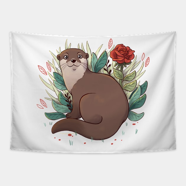 Otter Tapestry by Melissa Jan