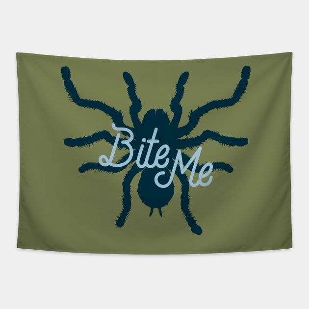 Spider Bite Me Tapestry by oddmatter