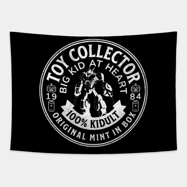 Toy Collector Kidult Original Mint in Box Fan Lover Distressed Design Tapestry by Joaddo