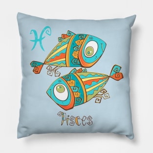 Pisces zodiac children Pillow