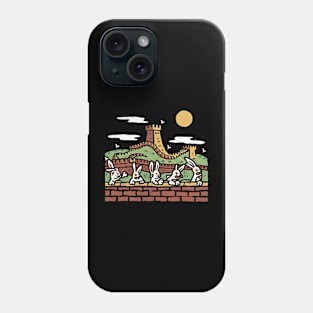 The Great Wall Rabbit Hare-race, Chinese Cartoon Style Phone Case