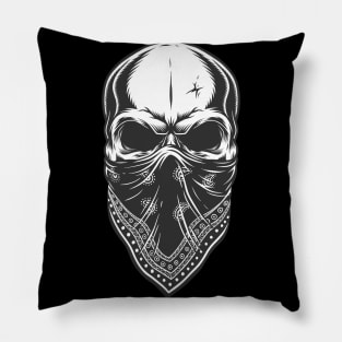 gangsta skull Pillow