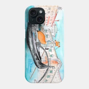 Fox in Venice as Gondolier Phone Case