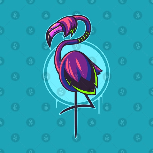 Emo Flamingo by ArtisticDyslexia