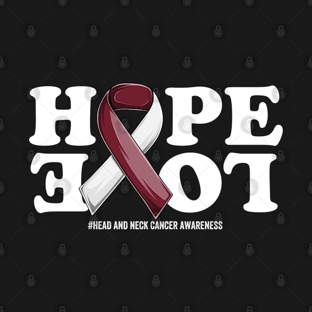 head and neck Cancer Support Burgundy Ribbon Squad Support head and neck Cancer awareness by OldyArt