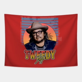 jeff tweedy retro style flyer vintage Tapestry