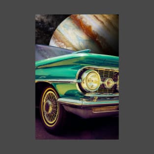 Classic Car in Outer Space T-Shirt