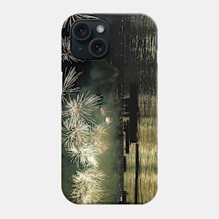 Fireworks green Zurich Lake Phone Case