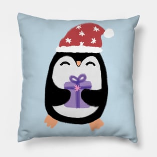 Christmas penguin Pillow