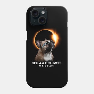 Solar Eclipse French Bulldog Serenity: Stylish Tee with Adorable Pups Phone Case