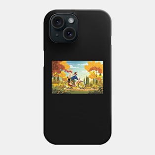 Fall bike ride Phone Case