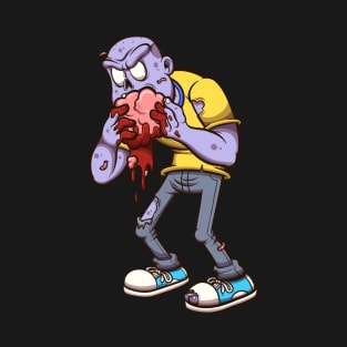 Zombie Eating Brain T-Shirt