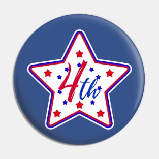 4th of July Stars Pin