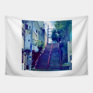 Famous Stair in Japan Tapestry