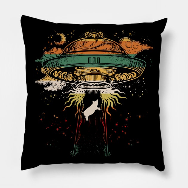 Pig UFO Pillow by Psitta